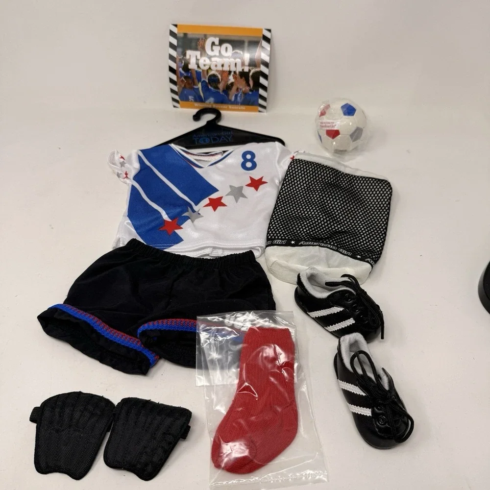 New American Girl Team USA Olympics Soccer Set For 18 Inch Dolls Outfit Clothes